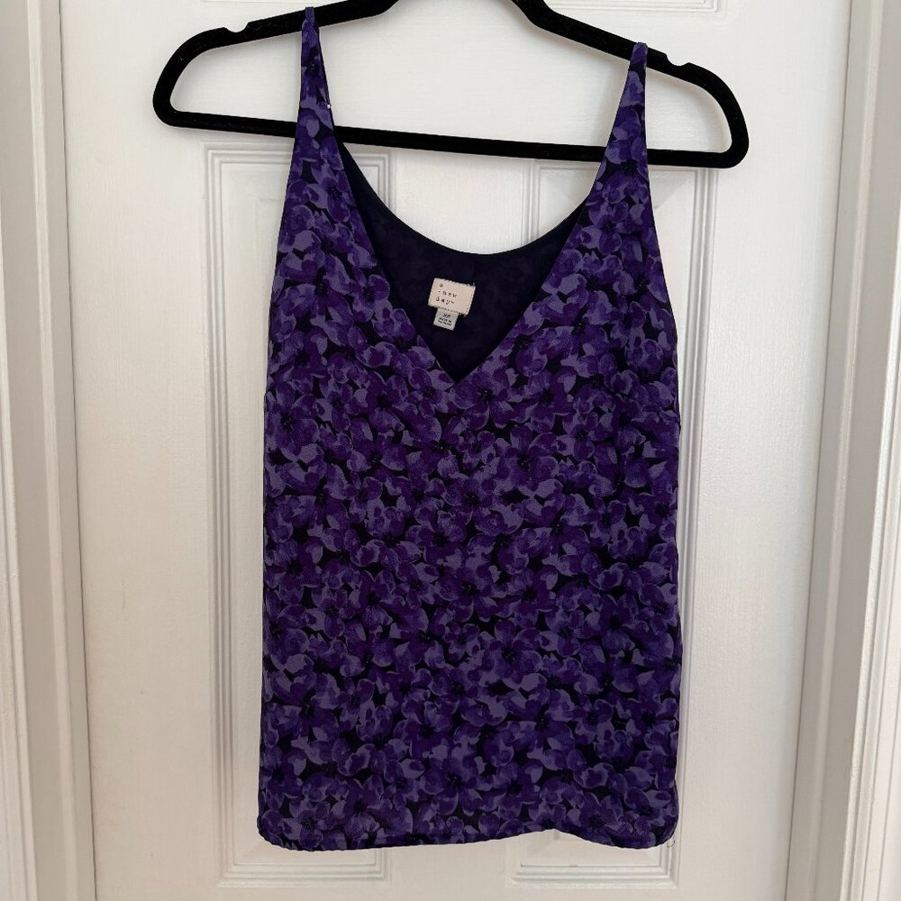 Purple tank top blouse, S